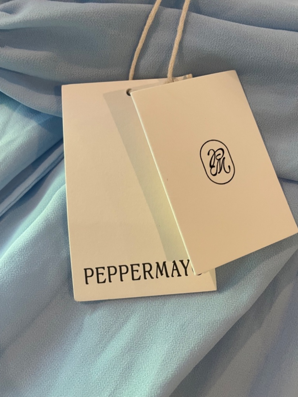 NWT PEPPERMAYO EDEN STRAPLESS MAXI DRESS IN LIGHT BLUE SIZE 4! - Picture 2 of 8